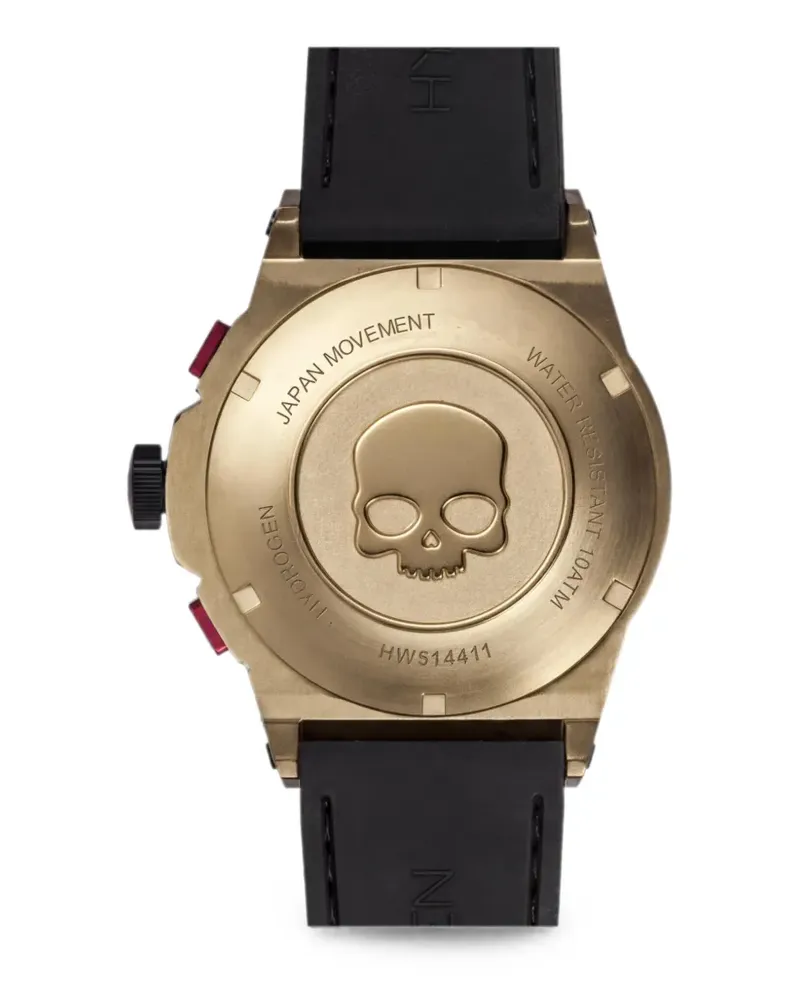 Hydrogen Otto skull chronograph 44mm watch - Schwarz Schwarz