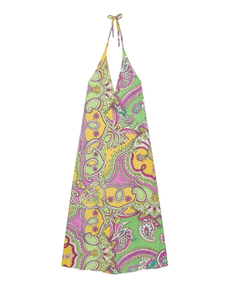 Maliparmi Hippie Lotus V-neck dress - Gelb Gelb