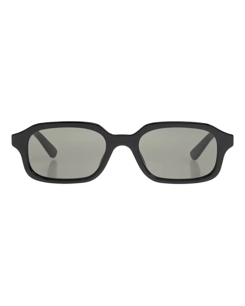 Alexander McQueen rectangle-frame sunglasses - Schwarz Schwarz
