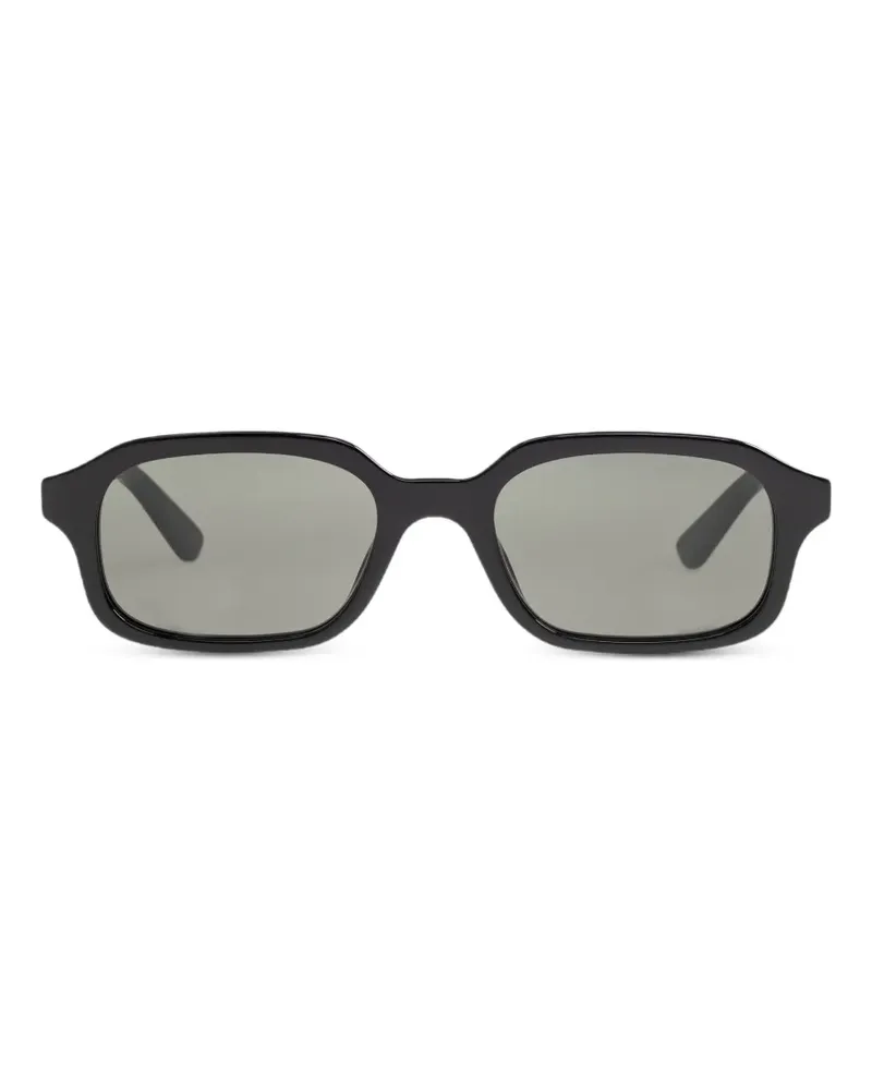 Alexander McQueen rectangle-frame sunglasses - Schwarz Schwarz