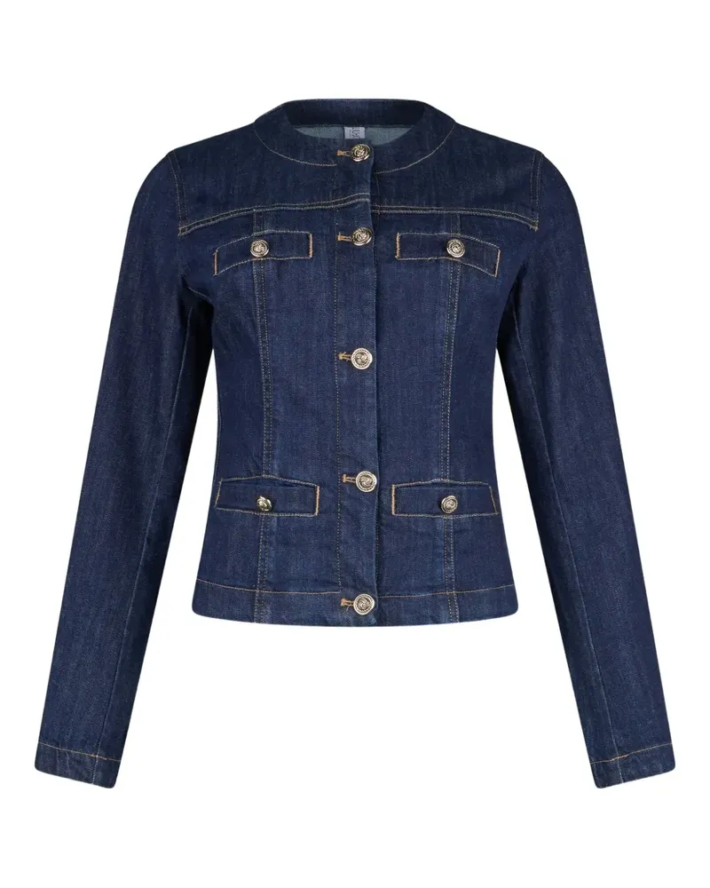 Liu Jo Geknöpfte Jacke mit Brusttasche - Blau Blau