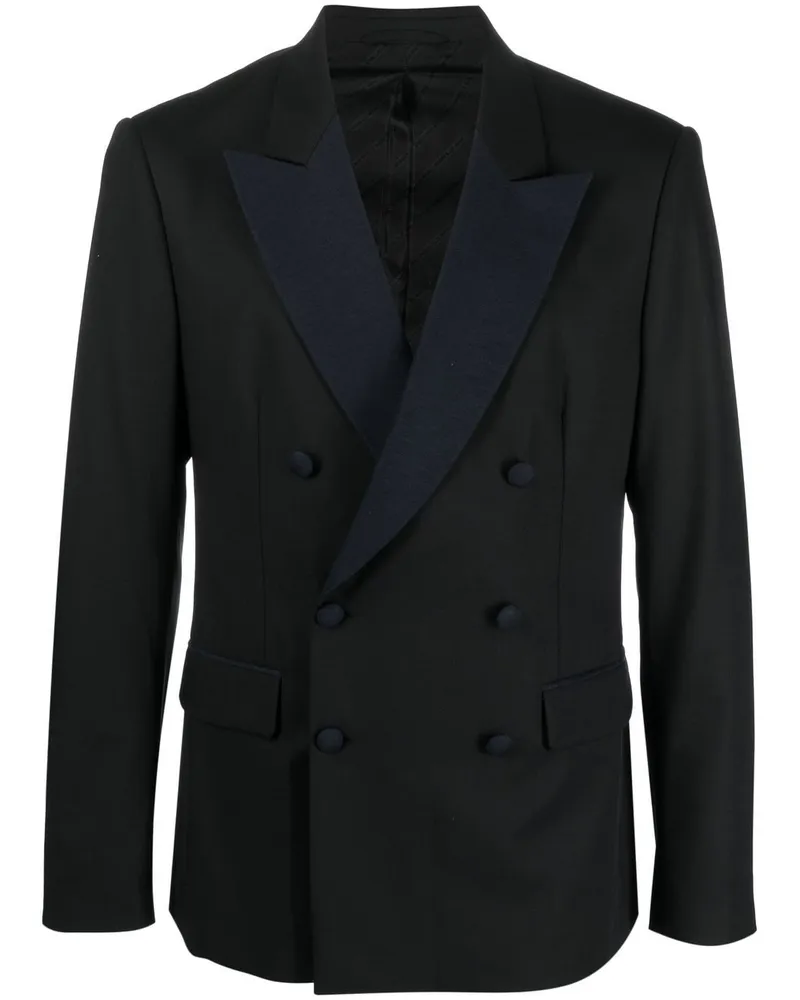 Karl Lagerfeld Doppelreihiges Sakko - Schwarz Schwarz