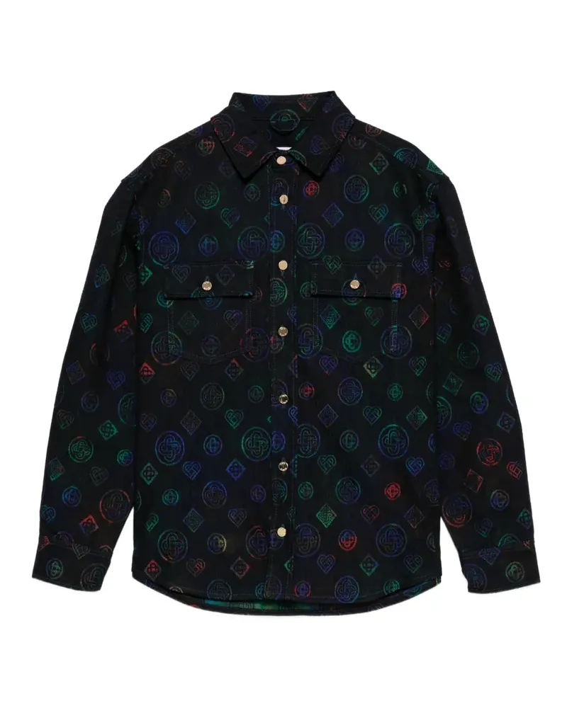 Casablanca Paris Heatmap denim shirt - Blau Blau