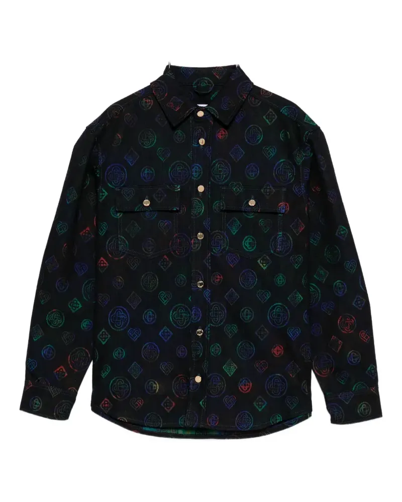 Casablanca Paris Heatmap denim shirt - Blau Blau