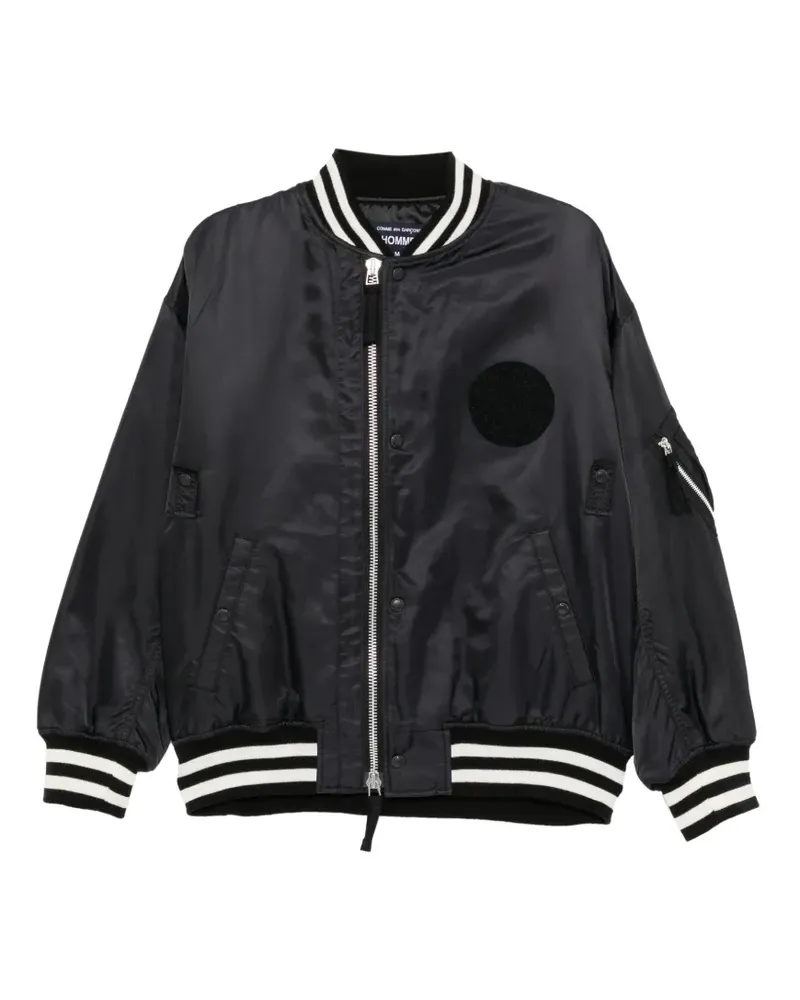 Comme des Garçons Bomberjacke mit Patch - Schwarz Schwarz