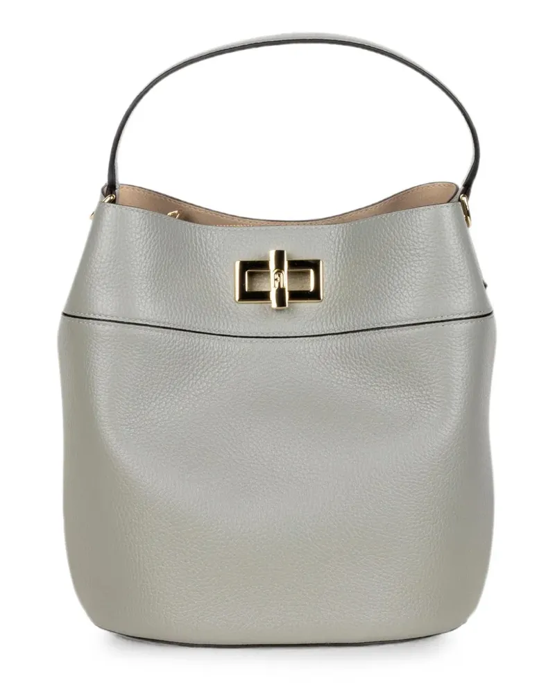 Furla Schultertasche mit Drehverschluss - Grün Grün
