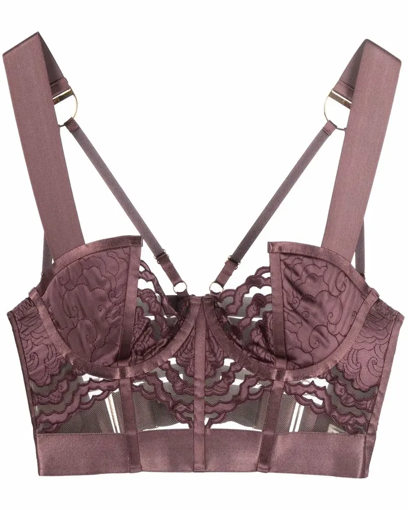 Bordelle Dala BH mit Satin - Violett Violett