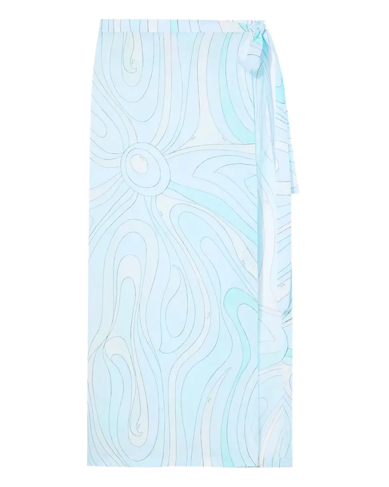 Emilio Pucci Marmo-print cover-up - Blau Blau
