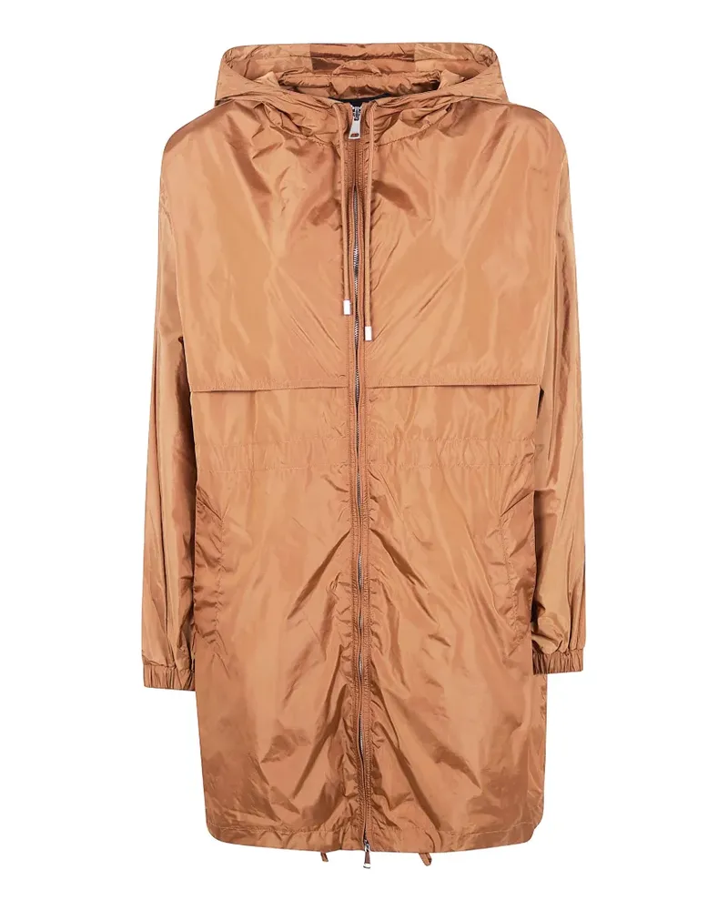 Semicouture hooded parka coat - Braun Braun
