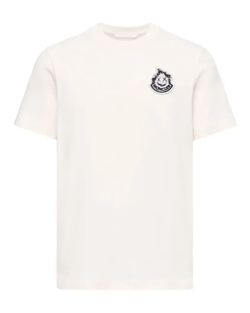 Moncler T-Shirt mit Logo-Print - Nude Nude