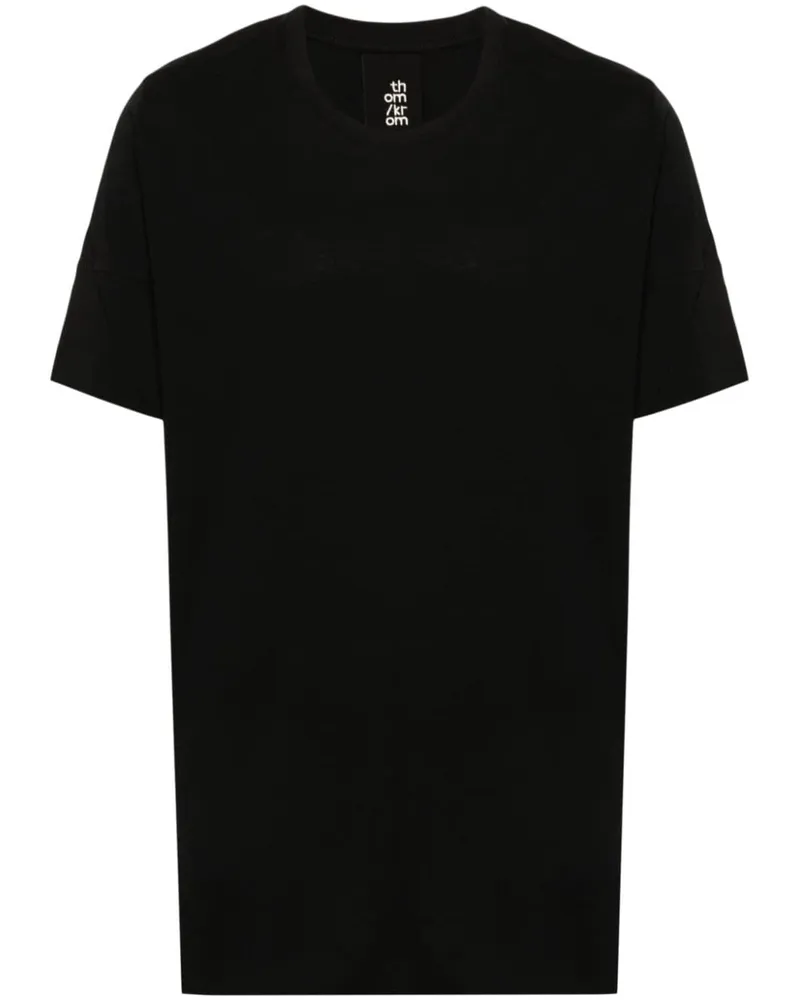 THOM KROM T-Shirt mit kurzen Ärmeln Schwarz