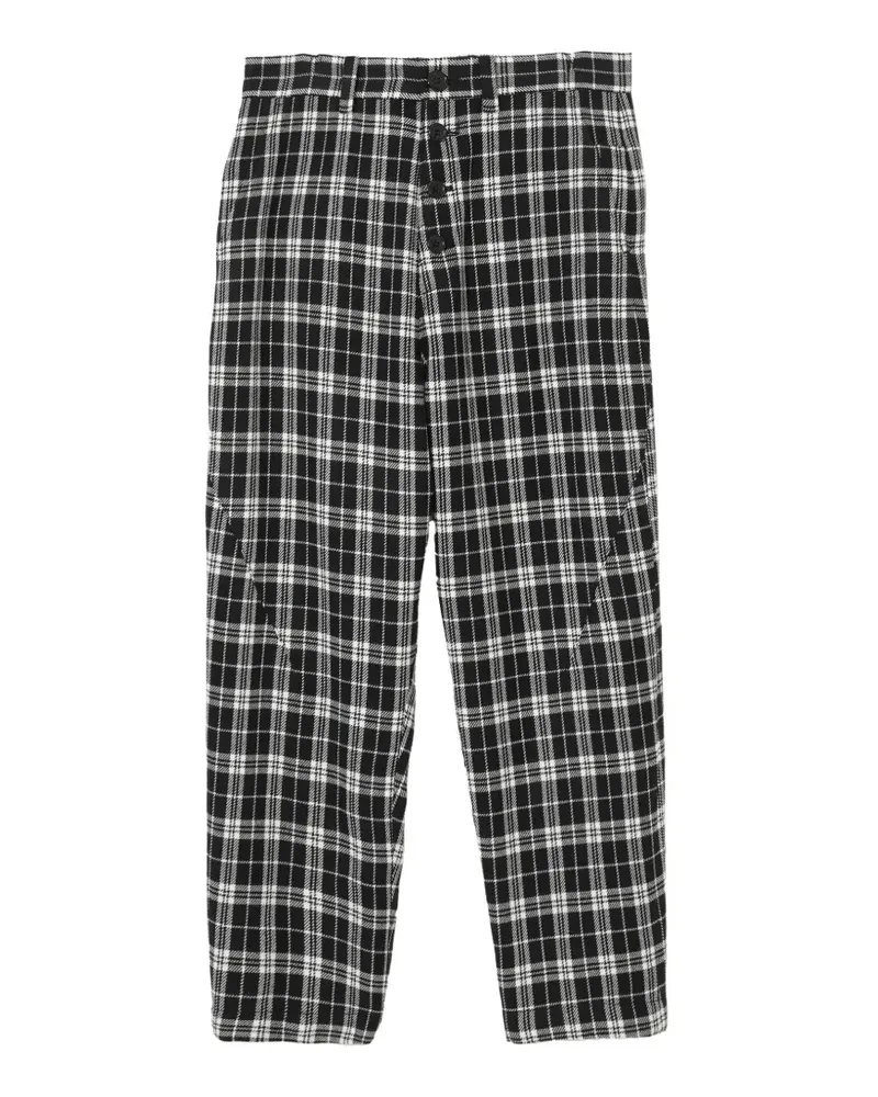 Undercover Karierte Hose - Schwarz Schwarz