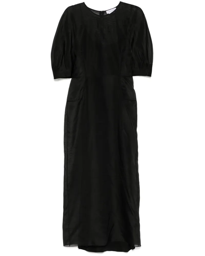Gabriela Hearst Coretta Kleid - Schwarz Schwarz
