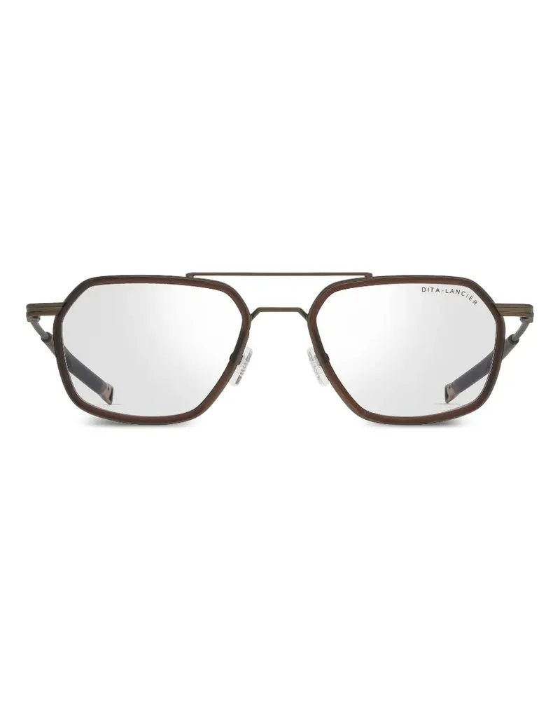 DITA LSA-445 geometric-frame glasses - Braun Braun