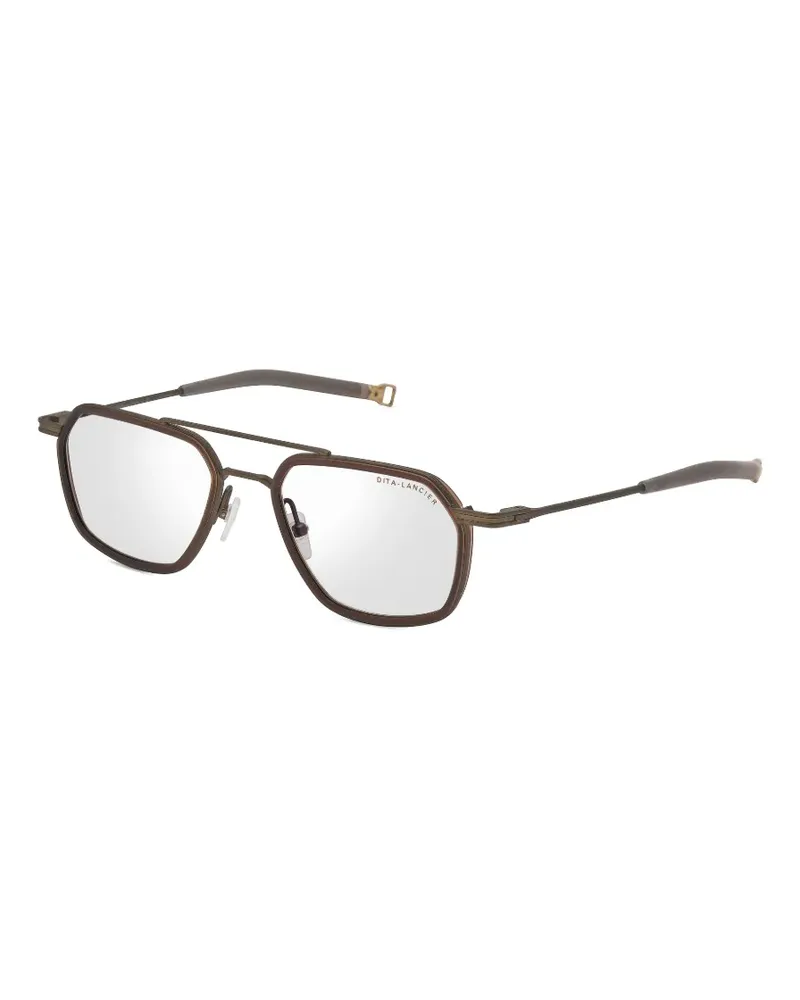 DITA LSA-445 geometric-frame glasses - Braun Braun