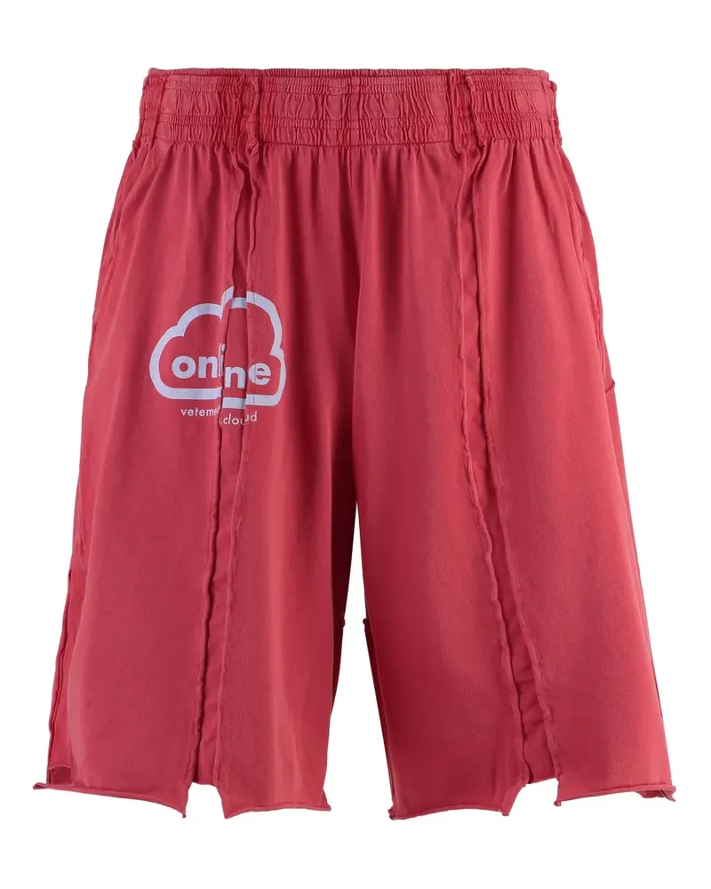 VETEMENTS Shorts aus Jersey - Rot Rot