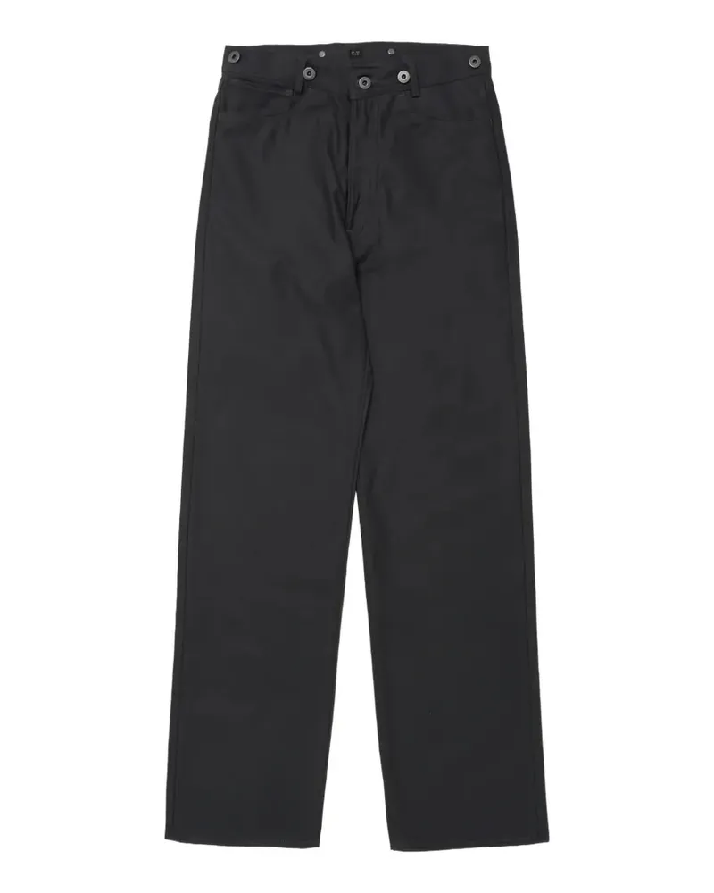 Taiga Takahashi Lot.225 Hose mit Schnallenrücken - Schwarz Schwarz