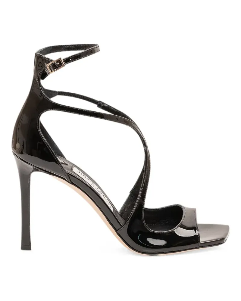 Jimmy Choo Azia Sandalen mit Lackfinish - Schwarz Schwarz