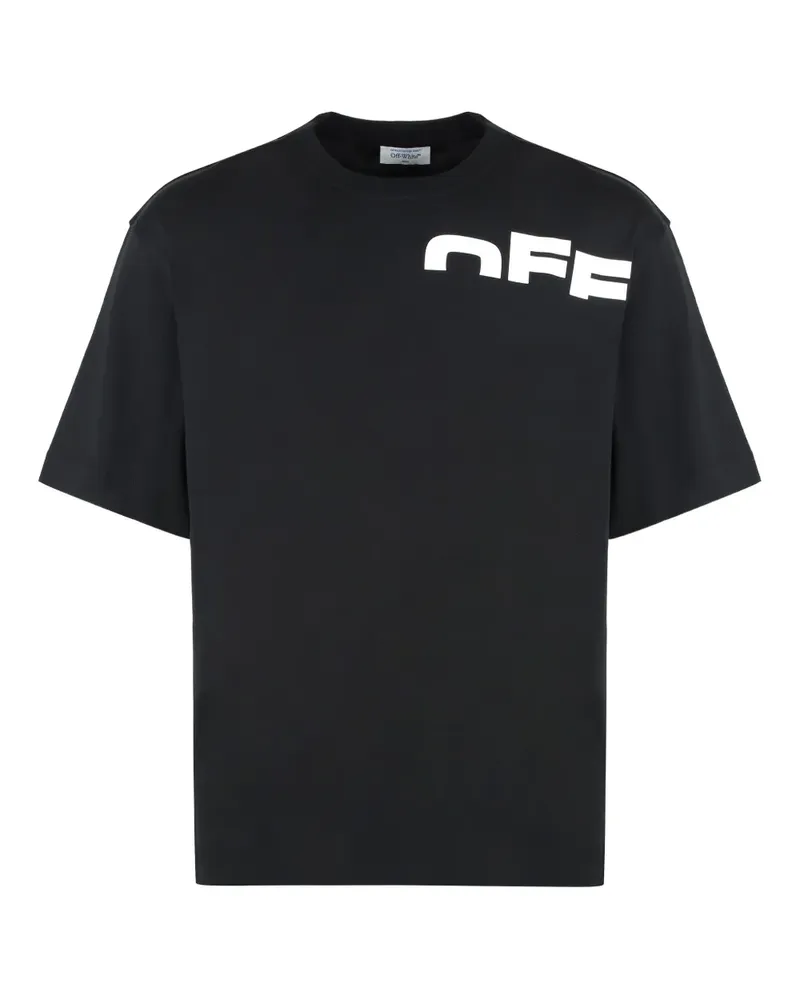 OFF-WHITE T-Shirt mit Logo-Print - Schwarz Schwarz