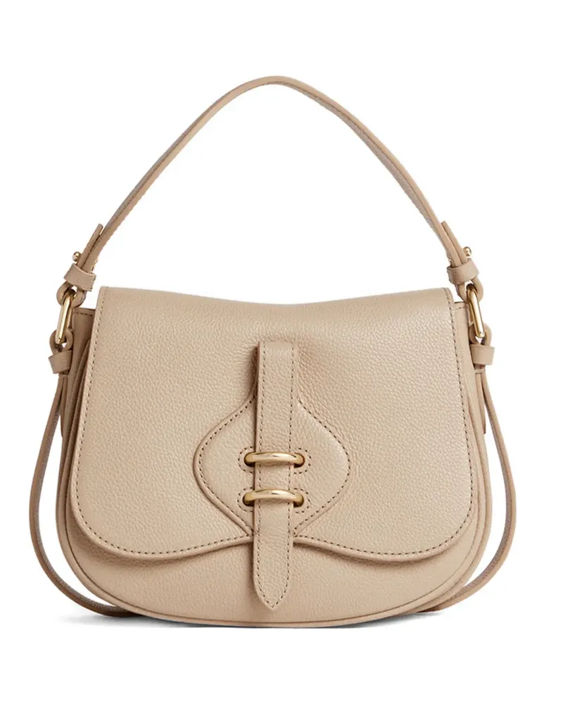 Coccinelle Kleine Mavery Schultertasche mit Schnalle - Nude Nude