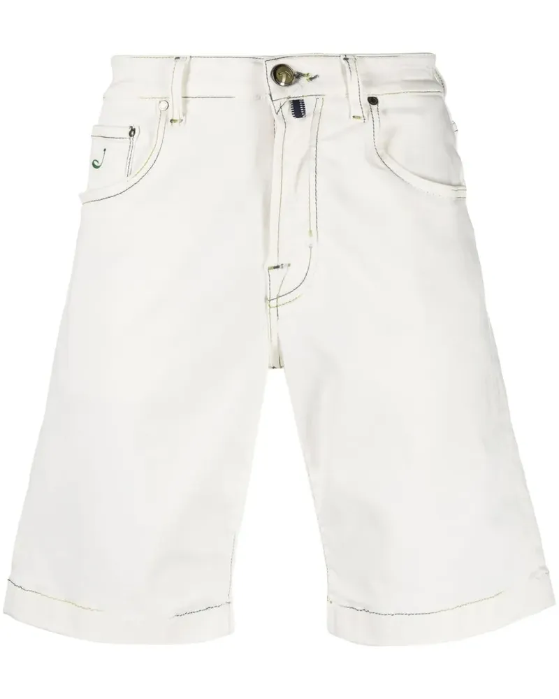 Jacob Cohën Shorts mit Kontrastnähten - Weiß Weiß