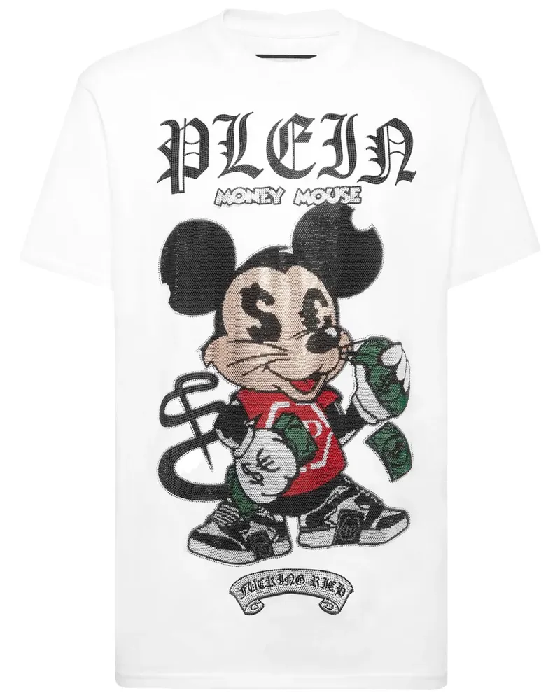 Philipp Plein Money Mouse T-Shirt - Weiß Weiß