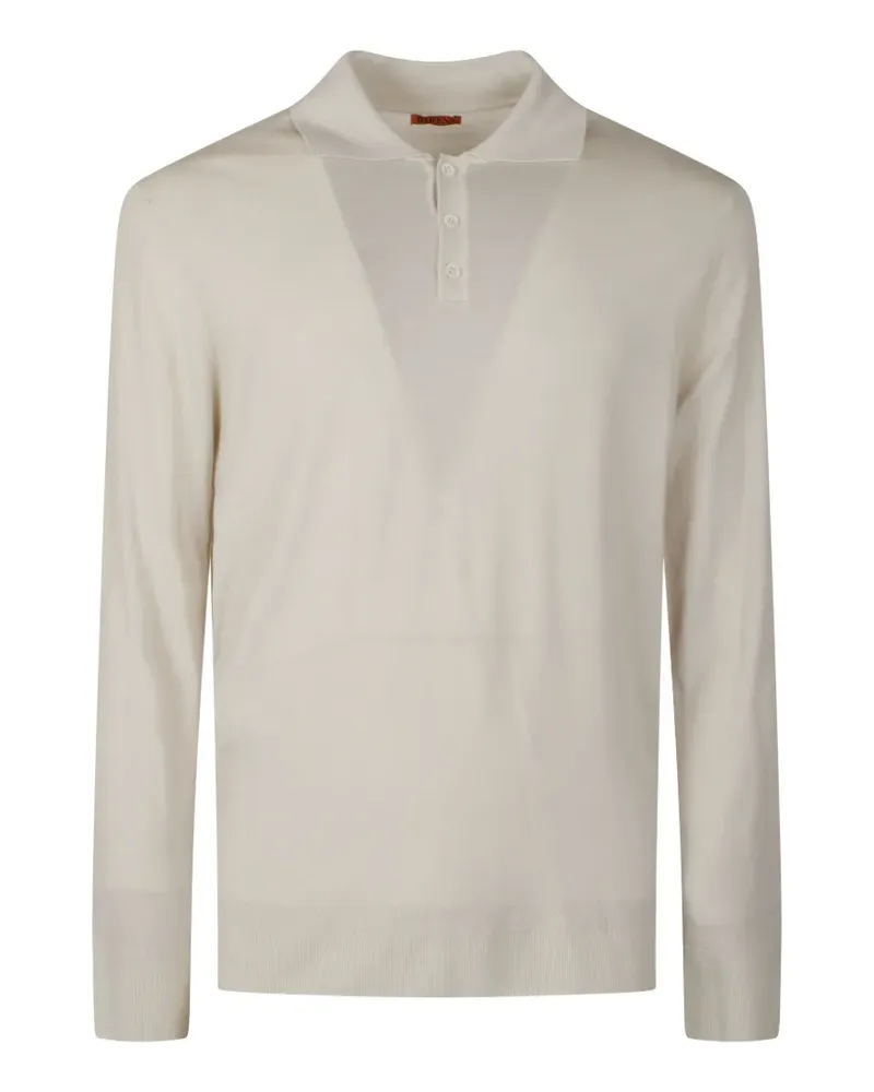 BARENA button polo shirt - Weiß Weiß