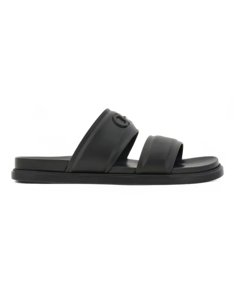 Ferragamo Pantoletten mit Gancini-Ornament - Schwarz Schwarz