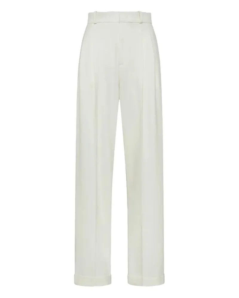 Peuterey pleat-detail trousers - Weiß Weiß