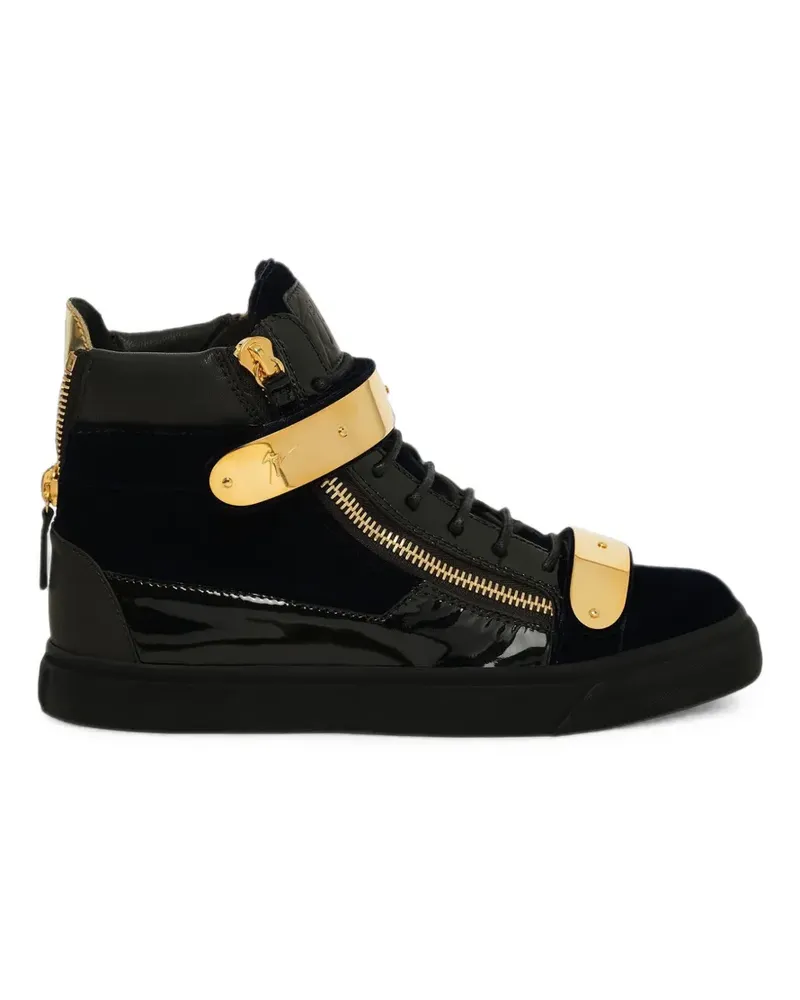 Giuseppe Zanotti High-Top-Sneakers mit Reißverschlüssen - Blau Blau