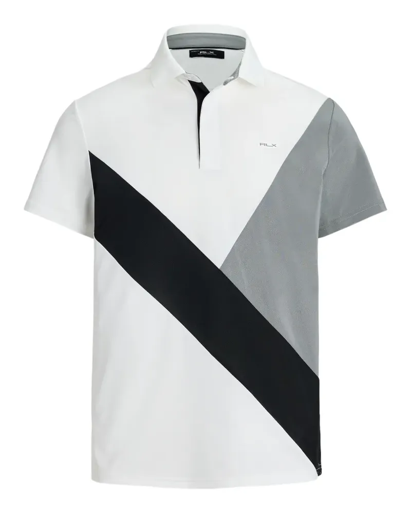 Ralph Lauren Poloshirt in Colour-Block-Optik - Weiß Weiß