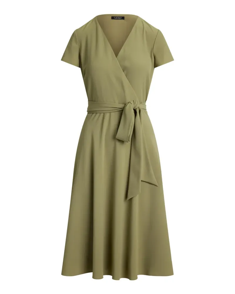 Ralph Lauren Georgette-Suplice-Midikleid mit Gürtel - Grün Grün