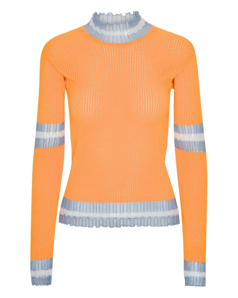 Henrik Vibskov Pullover mit Rüschen - Orange Orange