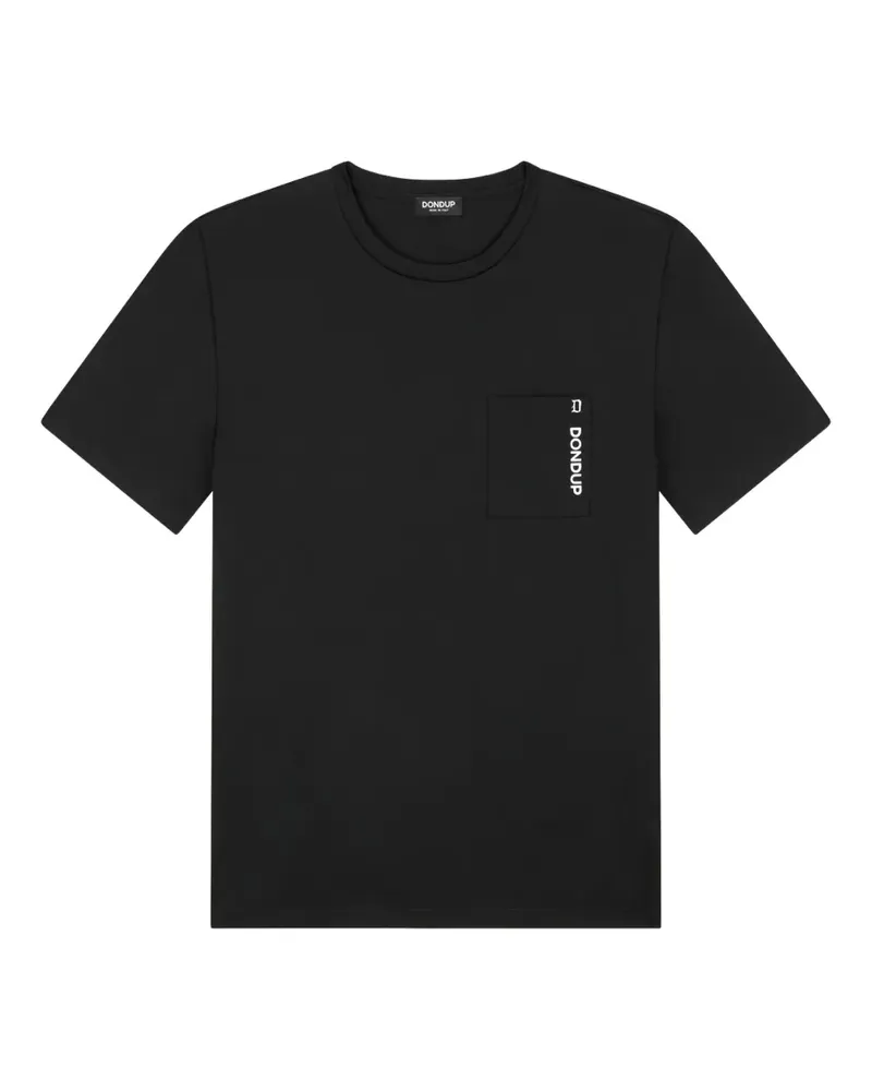 Dondup T-Shirt mit Tasche - Schwarz Schwarz