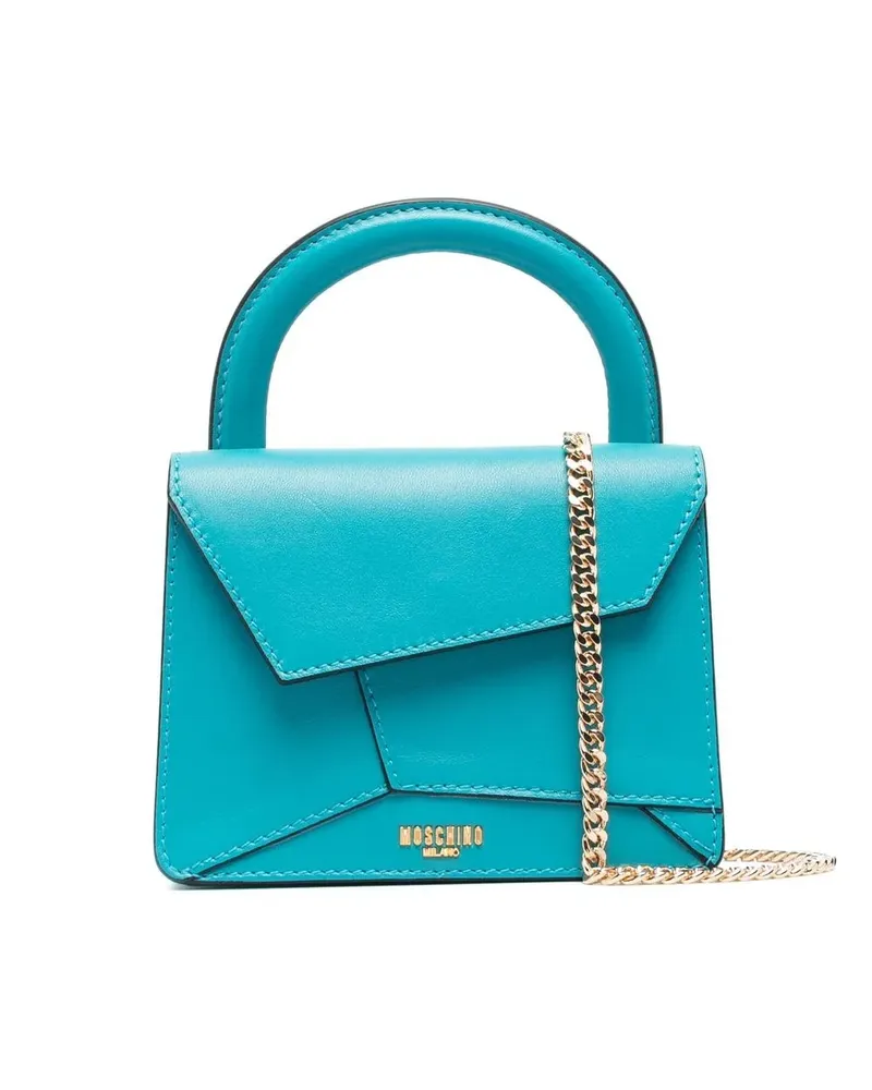 Moschino Asymmetrische Mini-Tasche - Blau Blau