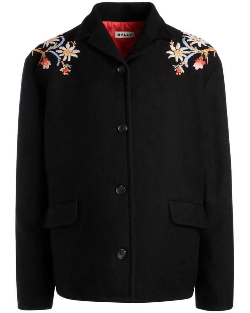 Bally Alpine Flowers Jacke - Schwarz Schwarz