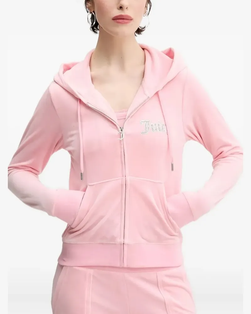 Juicy Couture Kapuzenjacke mit Strass - Rosa Rosa