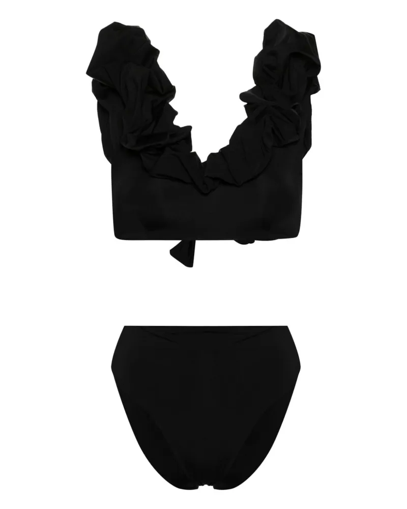 Maygel Coronel Bikini mit Rüschen - Schwarz Schwarz