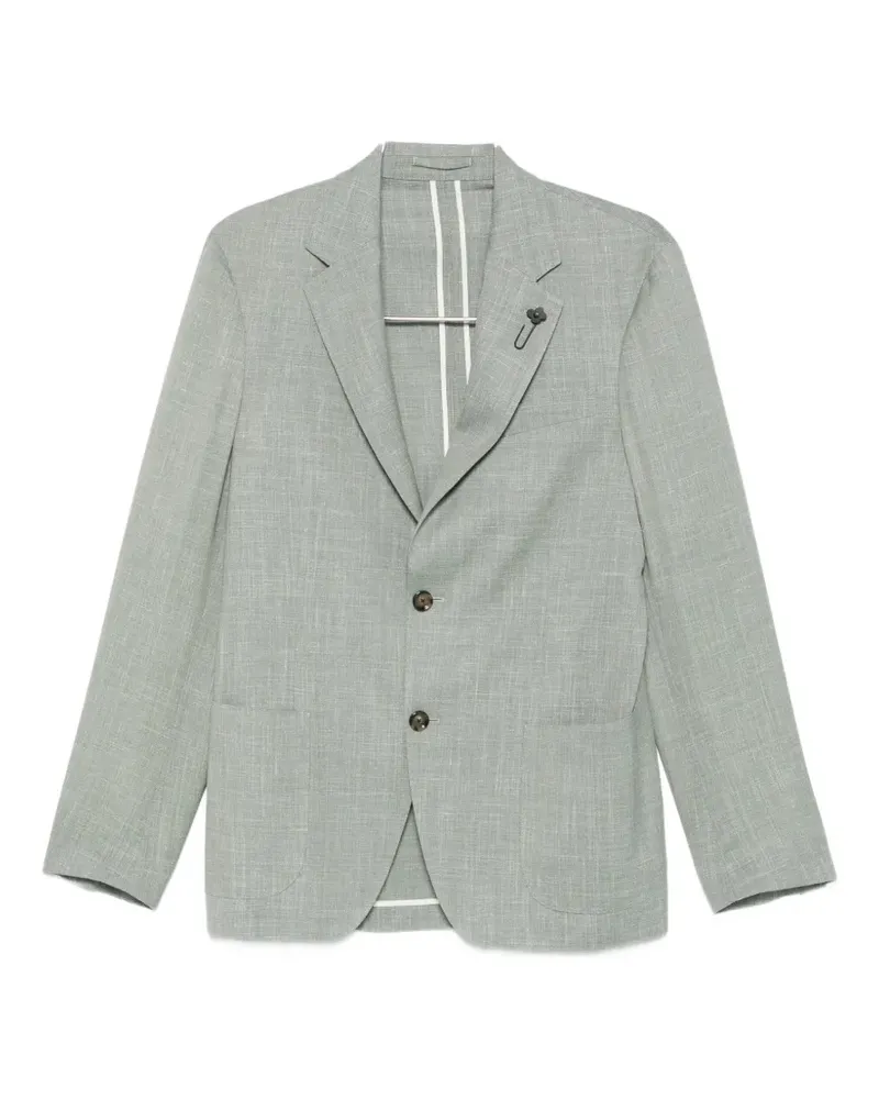 LARDINI notched-lapel blazer - Grün Grün