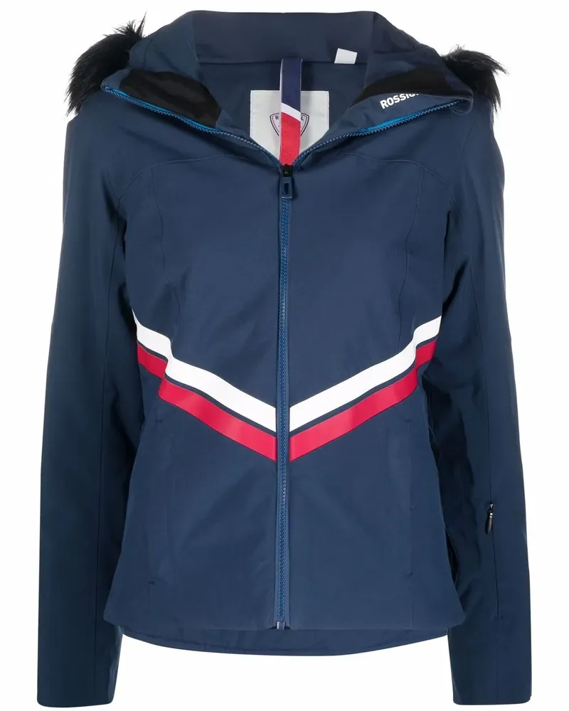 Rossignol Daunenjacke mit Faux Fur - Blau Blau