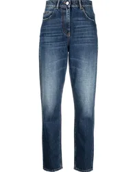 IRO Ausgeblichene Slim-Fit-Jeans Blau