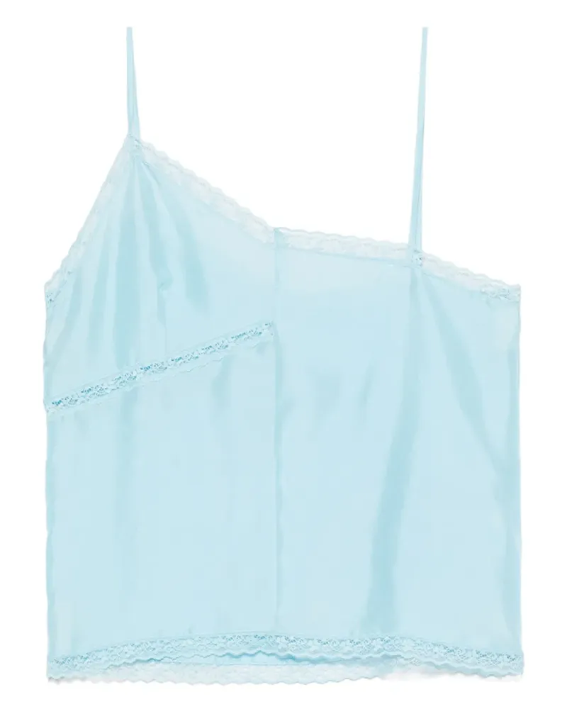 Maison Margiela Oberteil aus Seide - Blau Blau