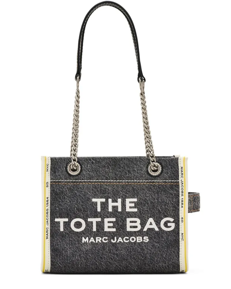 Marc Jacobs Kleine The Denim Chain Tote Bag - Grau Grau