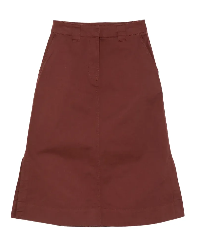 Margaret Howell Midirock in A-Linie - Braun Braun