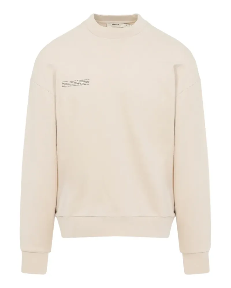 PANGAIA slogan-print sweatshirt - Nude Nude