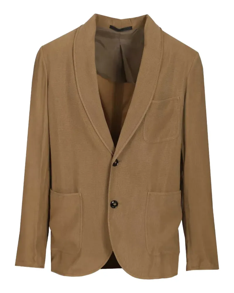 Giorgio Armani Sakko mit aufgesetzten Taschen - Nude Nude