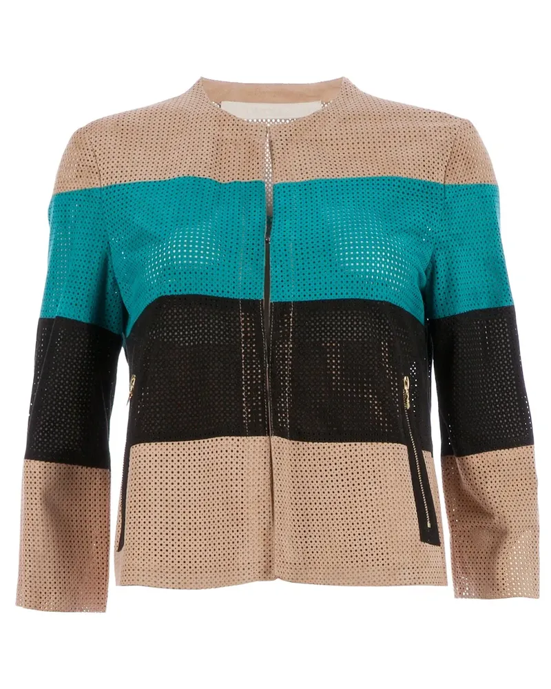 DROMe cropped leather jacket - Schwarz Schwarz