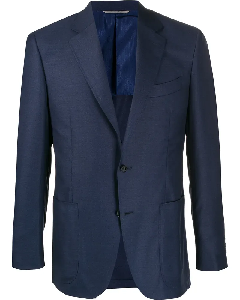 Canali Einreihiges Sakko - Blau Blau