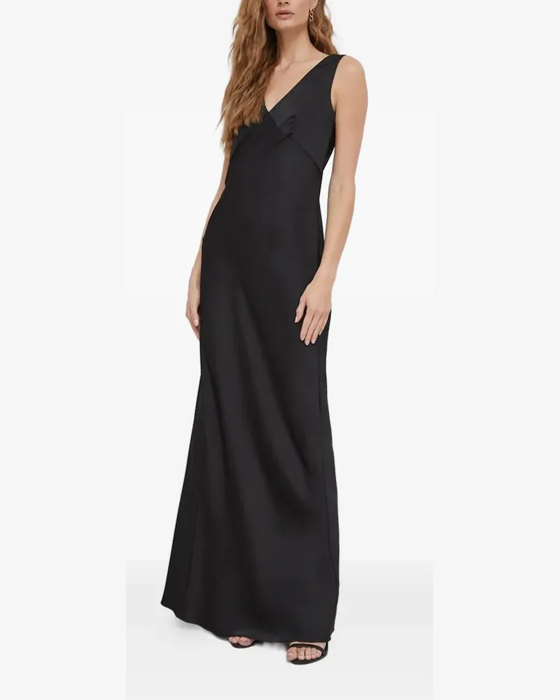 JOOP! Maxikleid aus Satin - Schwarz Schwarz