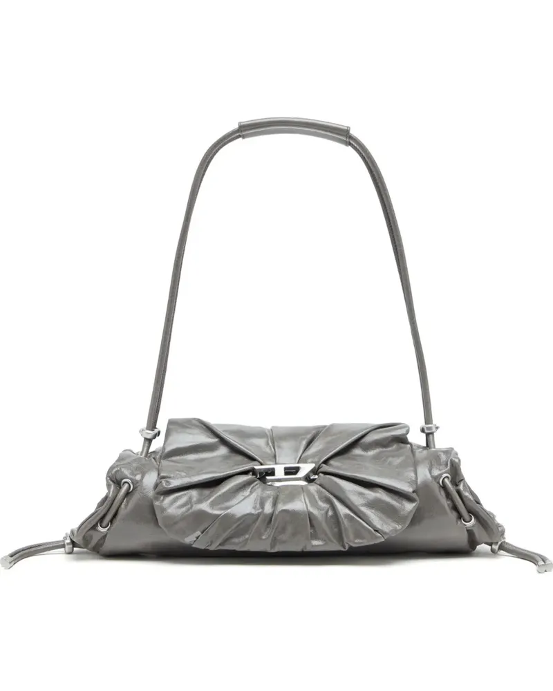Diesel Scrunch-D Schultertasche - Grau Grau